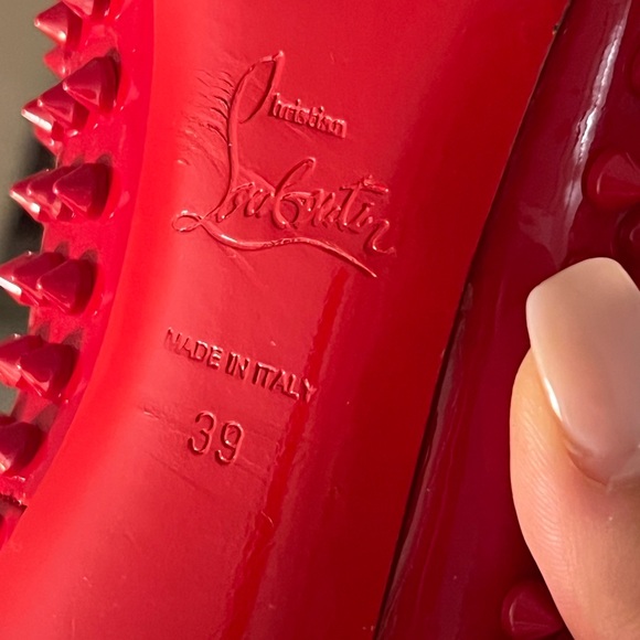 Christian Louboutin Red Spike Heels 85 mm size 39 - Picture 8 of 10